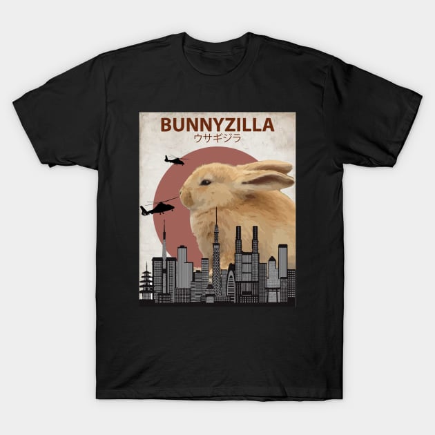 Bunnyzilla - Giant Bunny Rabbit T-Shirt by Animalzilla